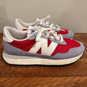 New Balance 237 Red and Blue Gray Sneakers Size 9